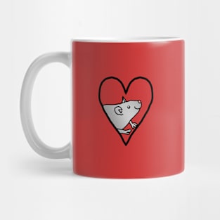 My Small Valentines Rat Mug